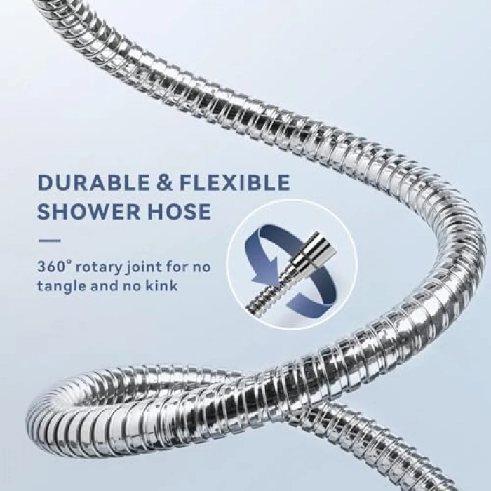 304 Paslanmaz Çelik Duş Hortumu, 1.5 Metre Uzunluk