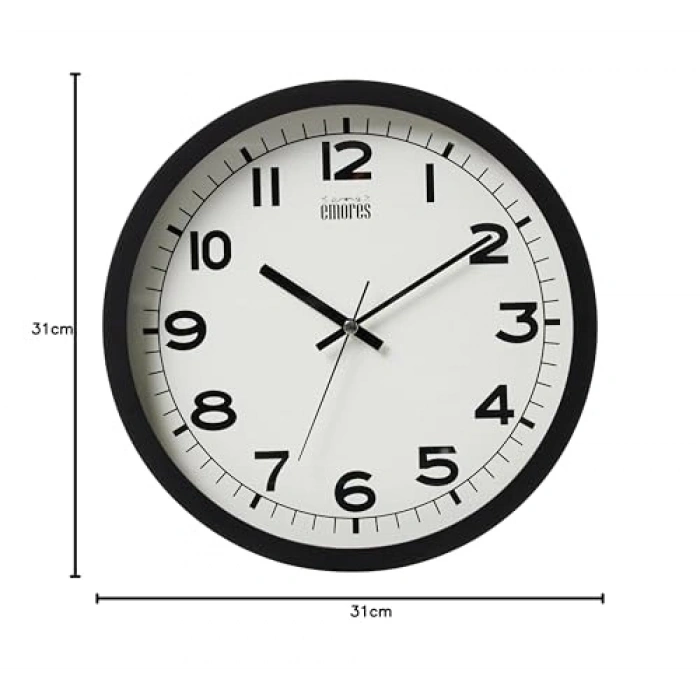 31 cm Sessiz Mekanizmalı Duvar Saati, Modern Tasarım ile