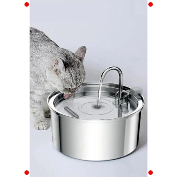 3.2 L Paslanmaz Çelik Evcil Hayvan Su Pınarı - Sessiz