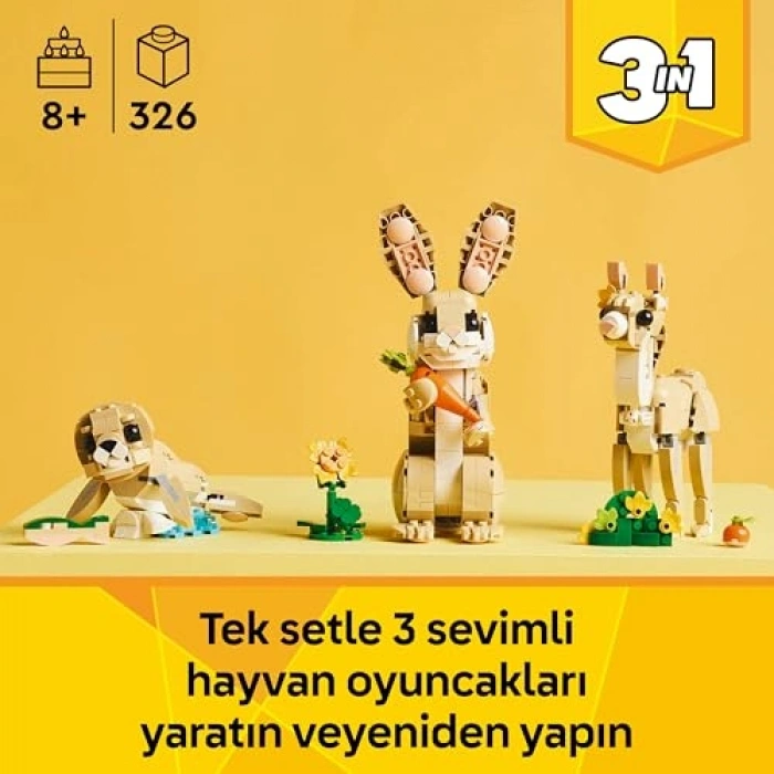 326 Parçalı Sevimli Tavşan Yapım Seti, Eğlenceli Yılbaşı Hediyesi