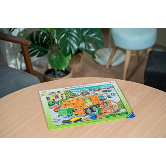 35 Parça Çöp Arabası Puzzel Eğlenceli Yapboz Seti