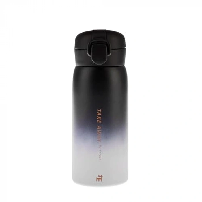 350 ml kapasiteli sızdırmaz çelik termos, modern görünüm, pratik taşınabilirlik