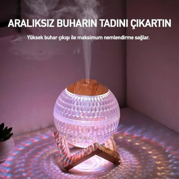 350 ml kapasiteli USB nemlendirici gece lambası