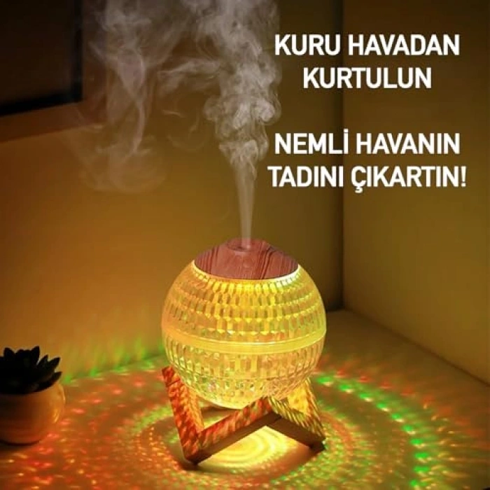 350 ml kapasiteli USB nemlendirici gece lambası