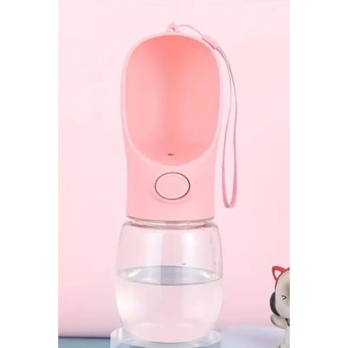 350 ml Taşınabilir Butonlu Evcil Hayvan Suluğu