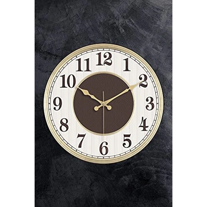 36 cm Gerçek Bombe Cam Duvar Saati, Sessiz Mekanizma