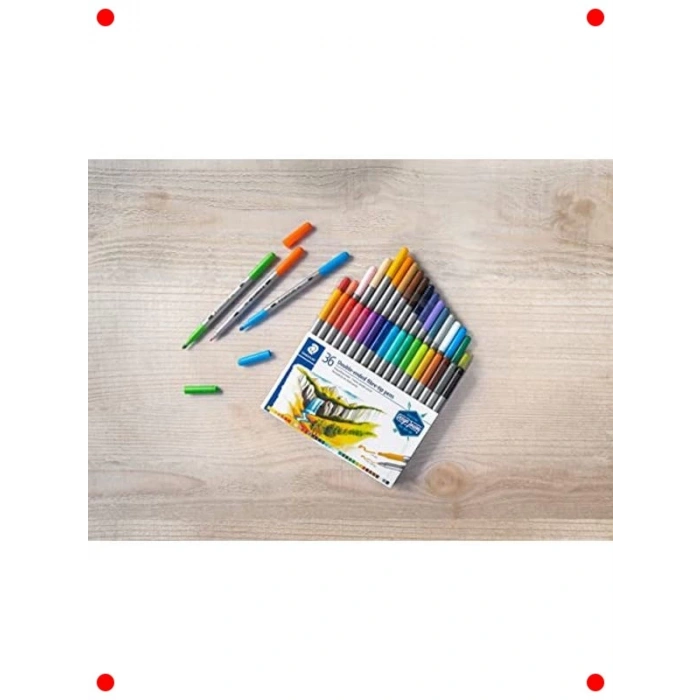 36lı Çift Uçlu Keçeli Kalem Seti