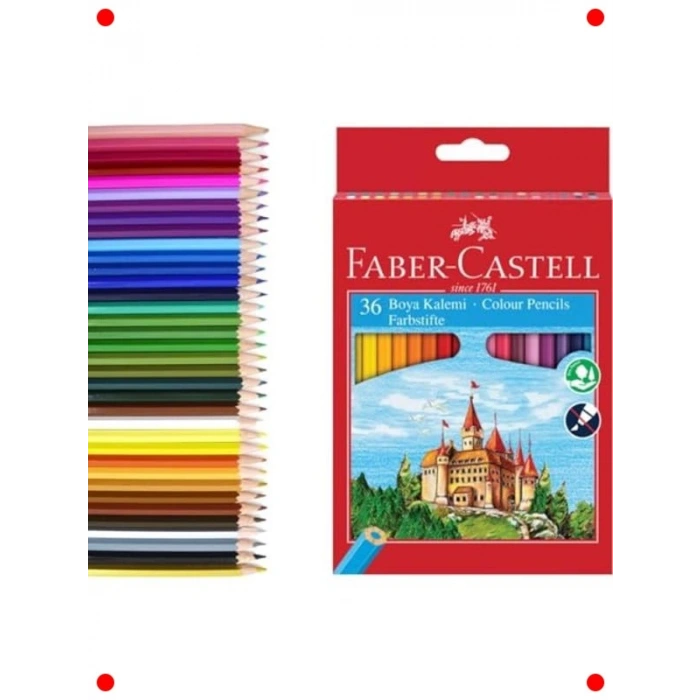 36 Renk Boya Kalemi Seti - Ergonomik, Dayanıklı Uçlu