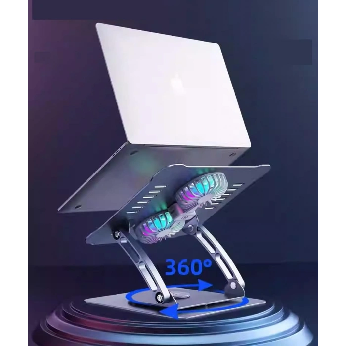 360 Derece Dönebilir Metal Laptop Standı – 11-17 inç