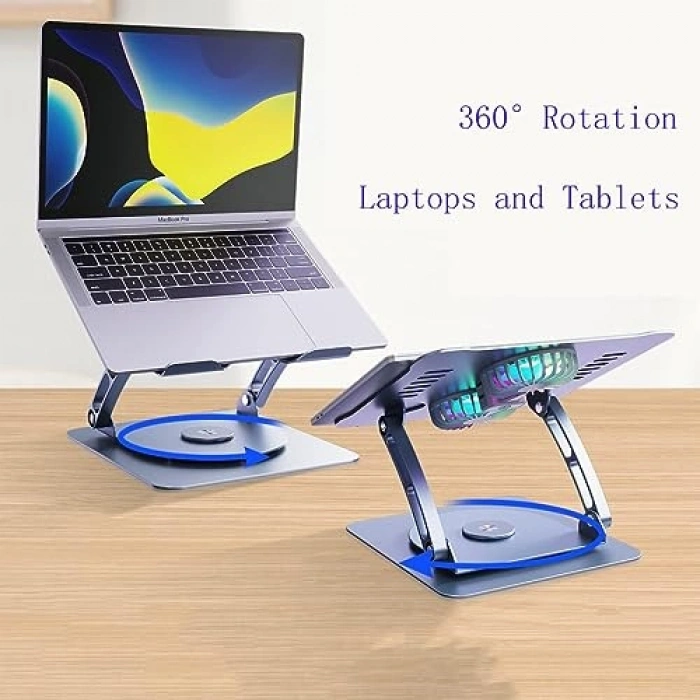 360 Derece Dönebilir Metal Laptop Standı – 11-17 inç