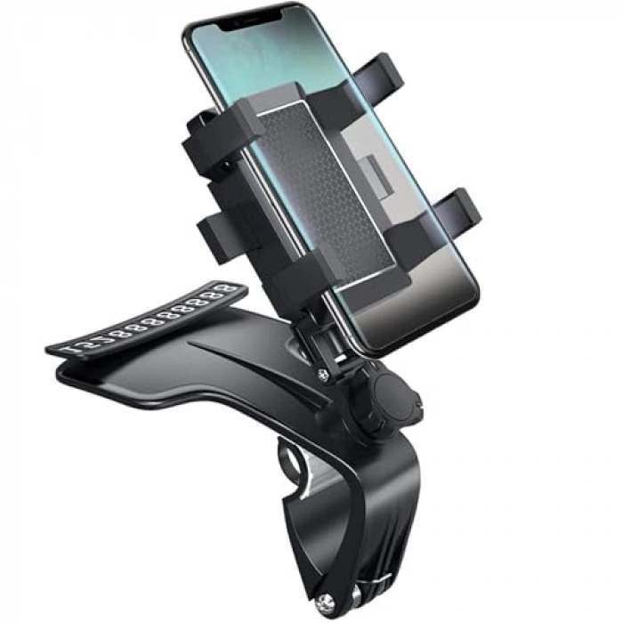 360 Derece Dönebilir Torpido Üstü Telefon Tutucu, Numaratörlü