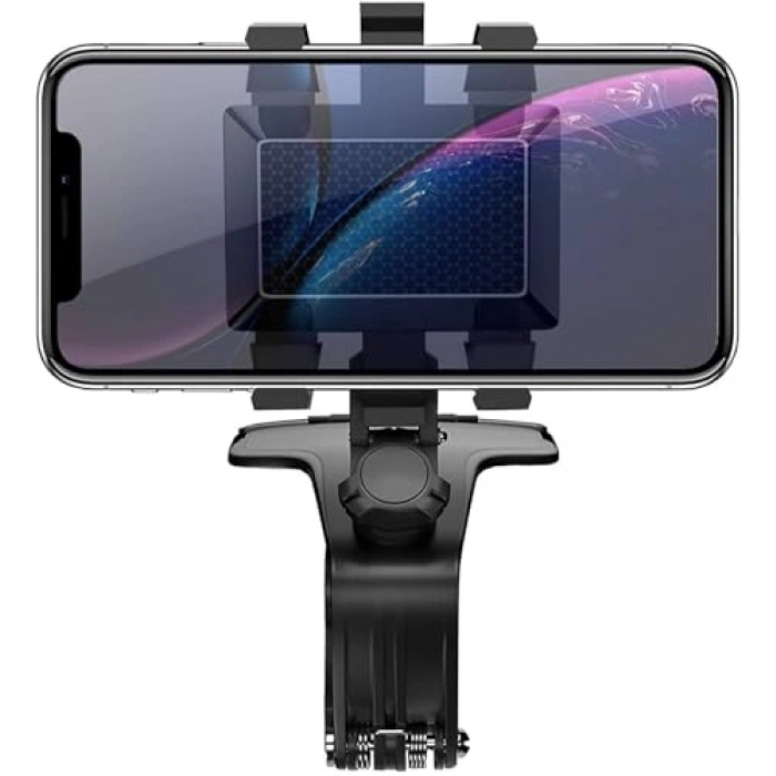 360 Derece Dönebilir Torpido Üstü Telefon Tutucu, Numaratörlü