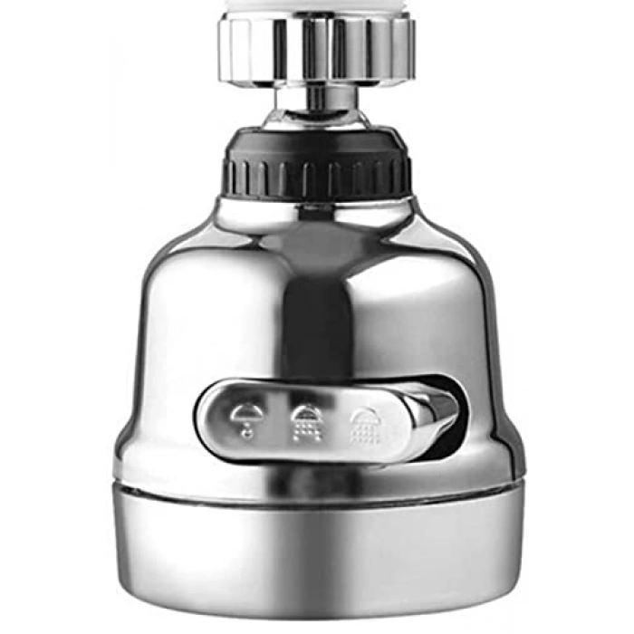 360 Derece Dönen Krom Mutfak Lavabo Başlığı, Tasarruflu