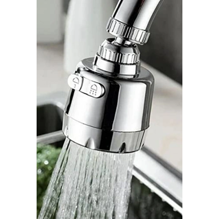 360 Derece Dönen Krom Mutfak Lavabo Başlığı, Tasarruflu