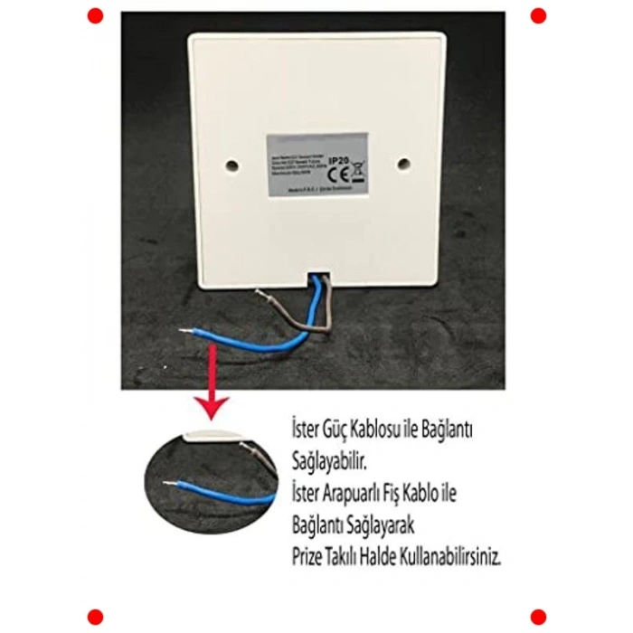 360 Derece E27 Duylu Hareket Sensörü