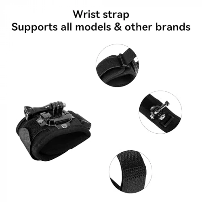 360° Döndürülebilir Aksiyon Kamera Bilek Bandı Aparatı