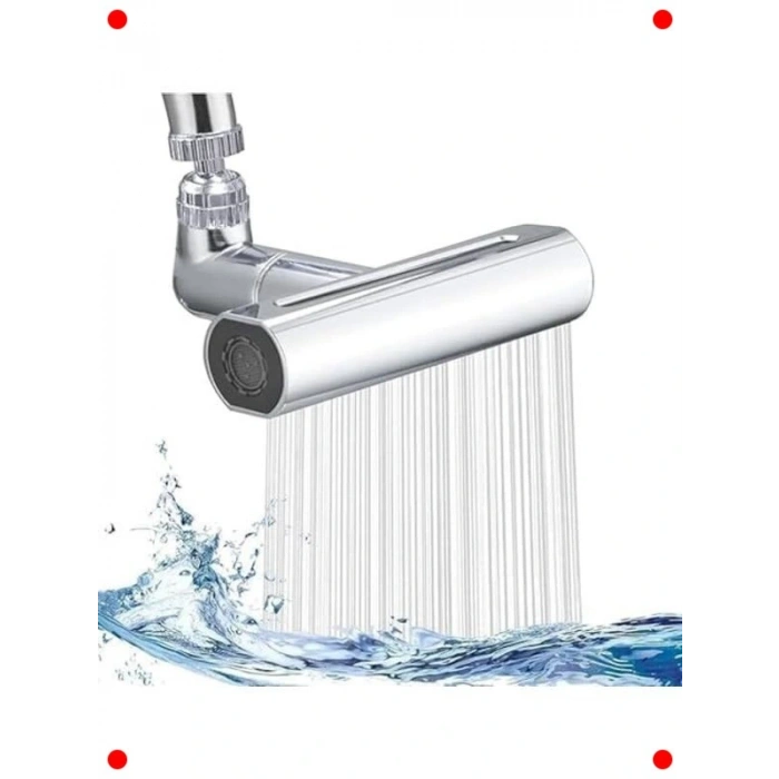 360° Dönebilen 4 Modlu Evrensel Mutfak Musluk Ucu