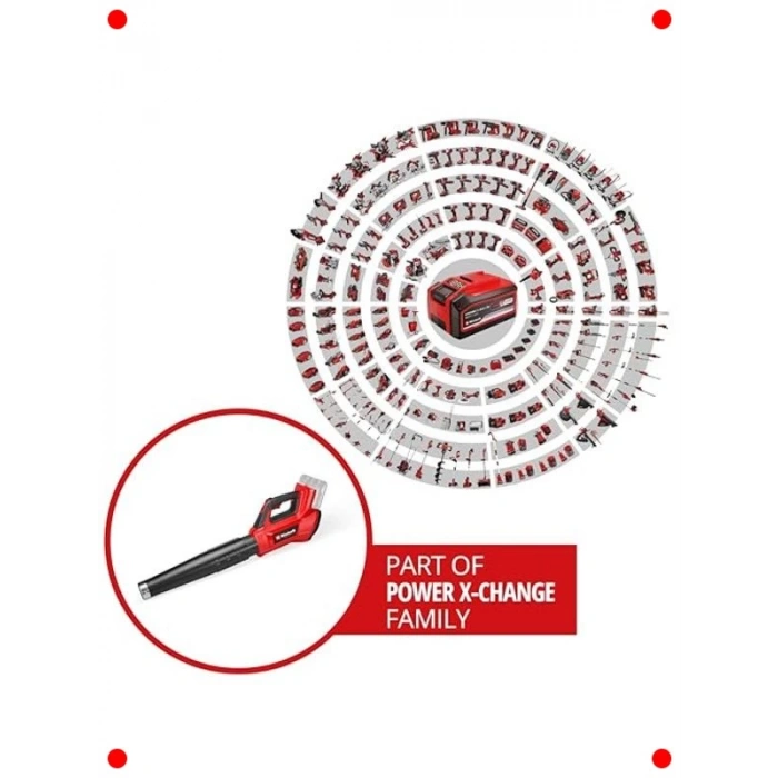 36V Akülü Yaprak Üfleyici - 230 km/s (Akü Hariç)