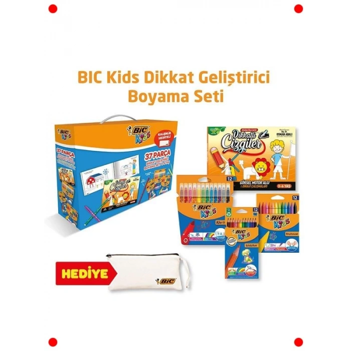 37 Parça Dikkat Geliştirici Boyama Seti