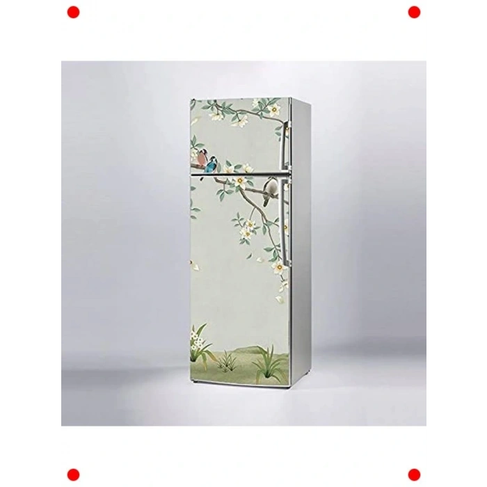 3D Ağaç ve Kuşlar Buzdolabı Kaplama Sticker