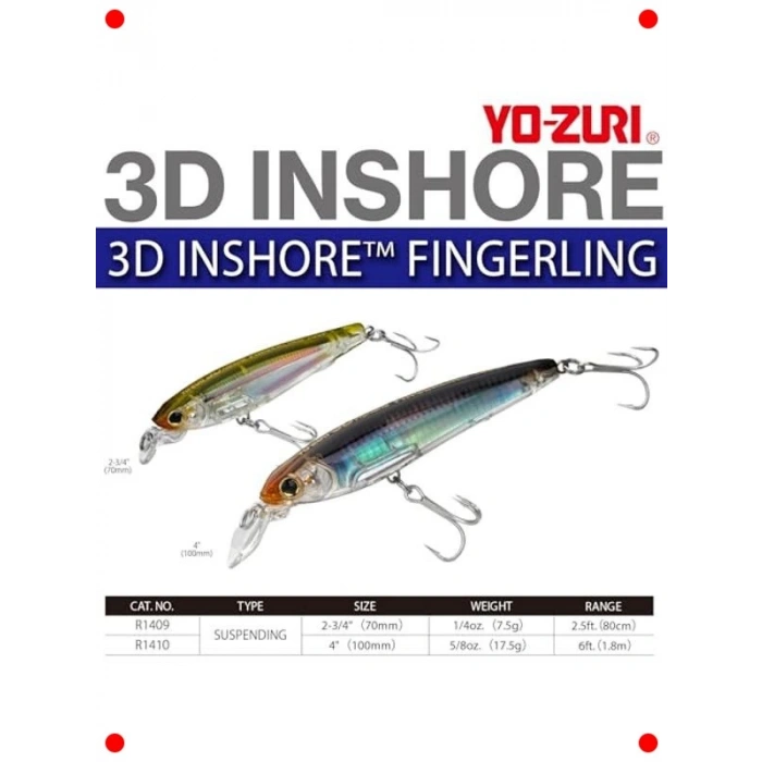 3D Gerçekçi Kıyı Balık Yemi - Fingerling Modeli