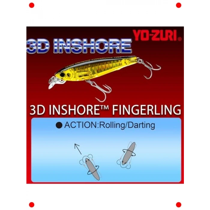3D Gerçekçi Kıyı Balık Yemi - Fingerling Modeli