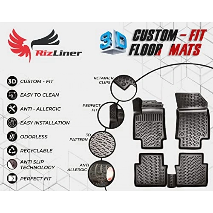 3D Havuzlu Paspas - Honda CRV 2018 Sonrası