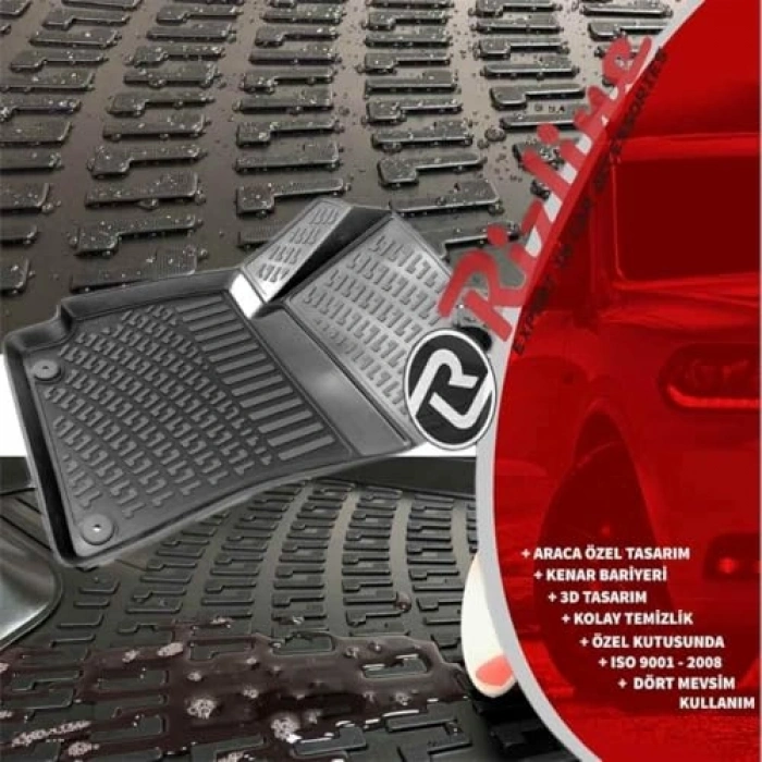 3D Havuzlu Paspas ile Audi A4 B7 2004-2008 Uyumlu