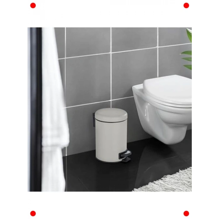 3L Entegre Torba Tutuculu Pedal Çöp Kutusu