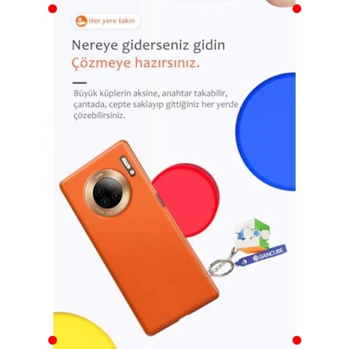 3x3 Anahtarlık Zeka Küpü - Özel Tema