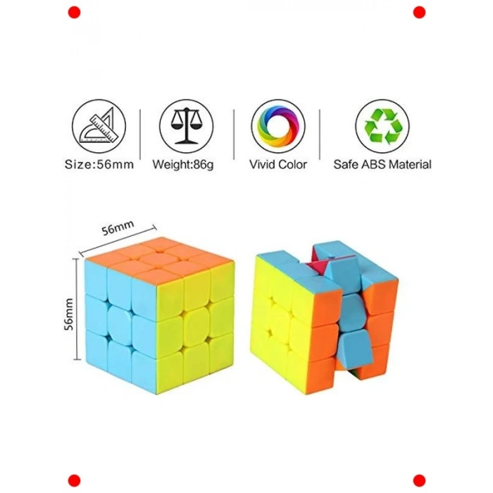 3x3 Zeka Küpü - Neon Renkler