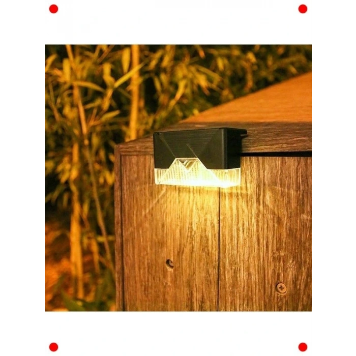 4 Adet  Bahçe Lambası Seti - Sıcak/Renk Değişi