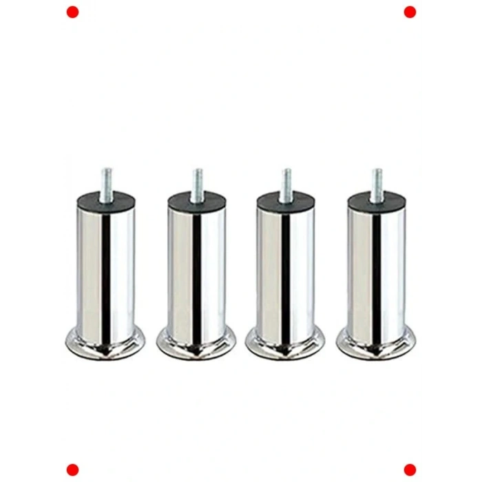 4 Adet Krom  Destek Ayağı, 15 cm, M8