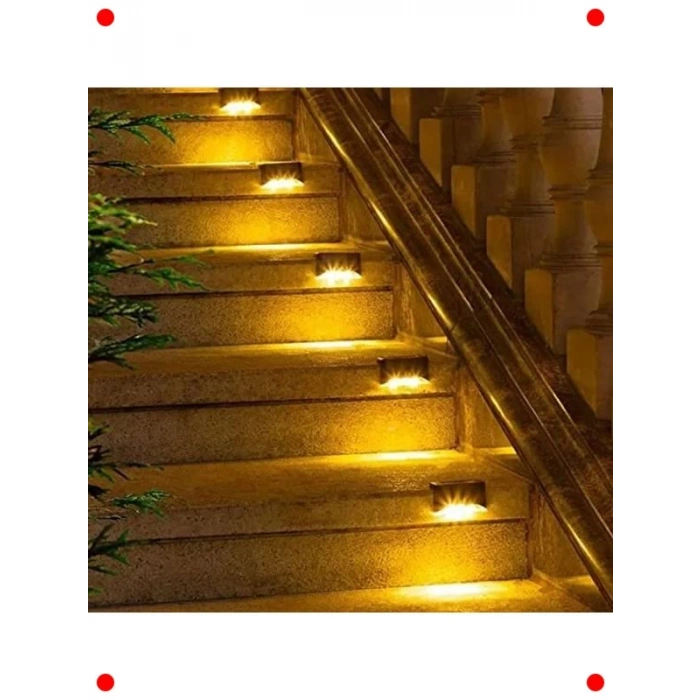 4 Adet Solar LED Bahçe Lambası | Su Geçirmez Dekoratif