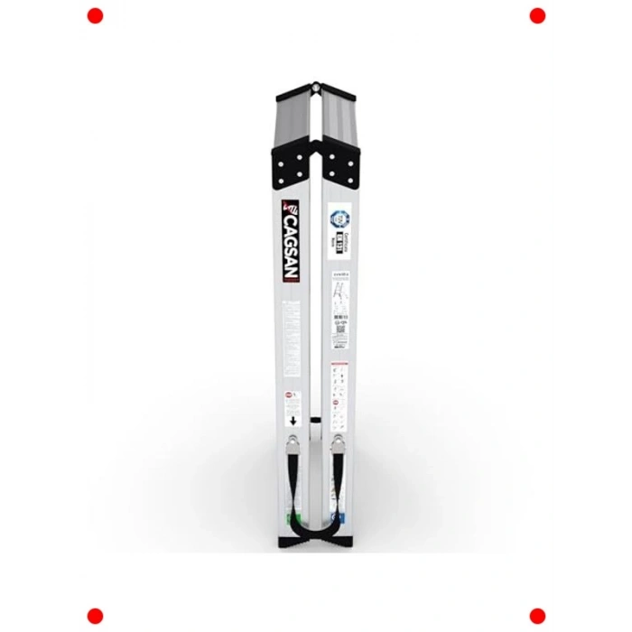 4 Basamaklı Çift Çıkışlı Alüminyum Merdiven