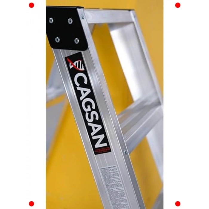 4 Basamaklı Çift Çıkışlı Alüminyum Merdiven