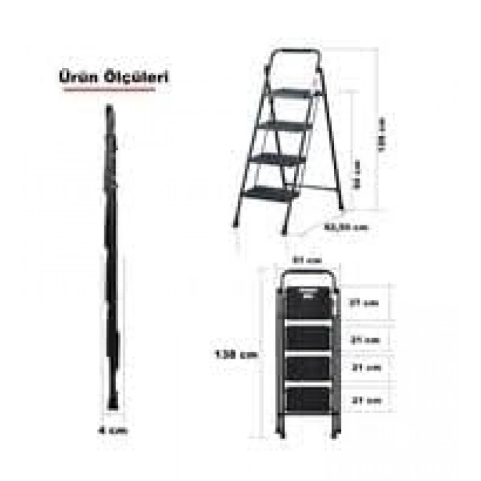 4 Basamaklı Europen Step Merdiven