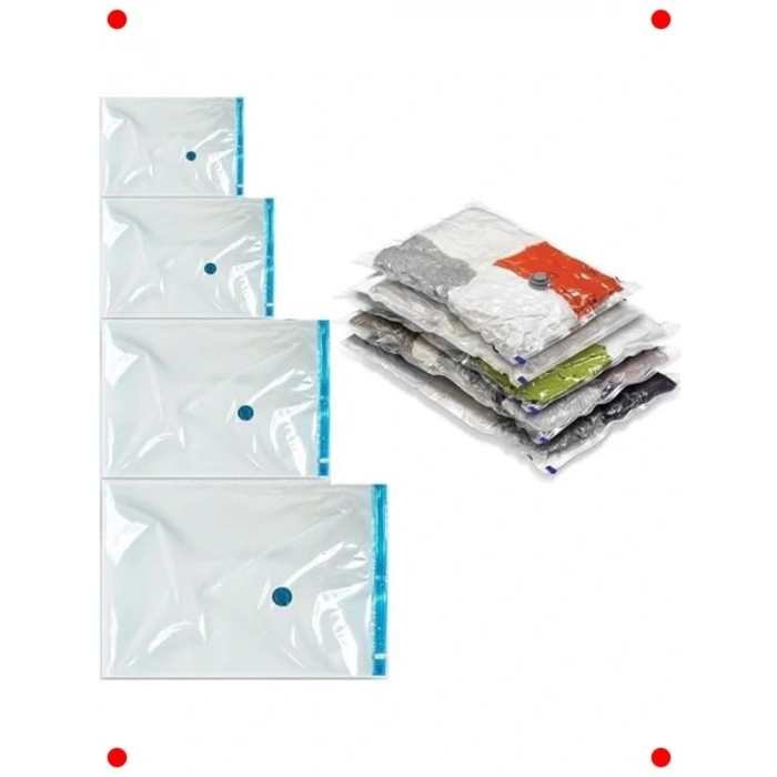 4 Boy Vakum Saklama Seti, Yorgan & Giysi için