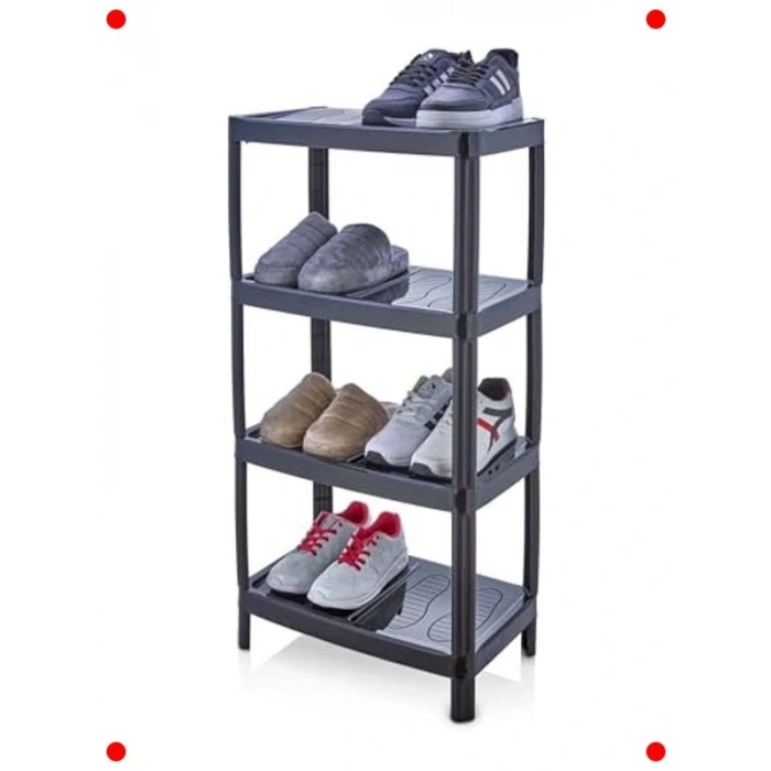 4 Katlı Büyük Boy Pratik Ayakkabılık