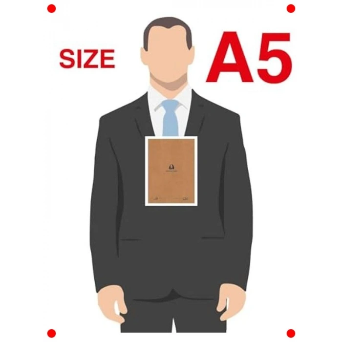 4lü A5 Kareli Defter Seti Kraft Kapak