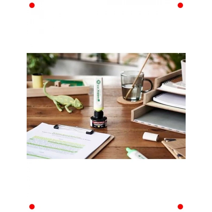 4lü EcoLine Karışık Renk Kesik Uç Fosforlu Kalem Seti