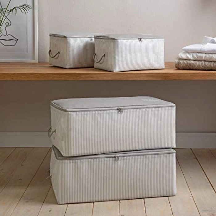 4lü Gri Renkte Hurç Seti, Stuff & Things Depolama için