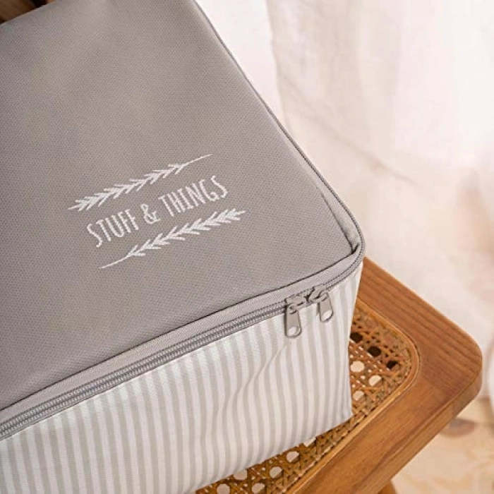 4lü Gri Renkte Hurç Seti, Stuff & Things Depolama için