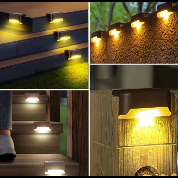 4lü Güneş Enerjili Bahçe Aydınlatma Lambası