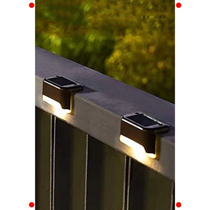 4lü Güneş Enerjili Köşebent Bahçe Aydınlatma Seti