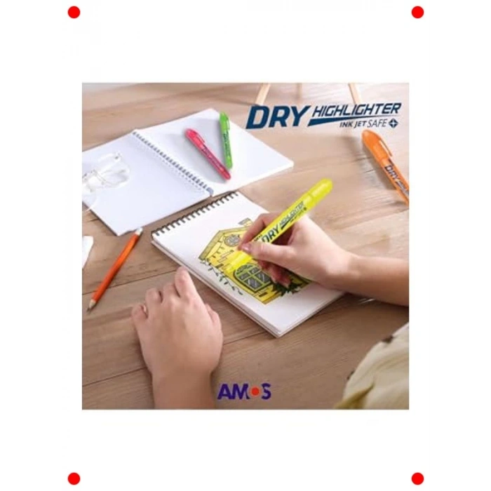 4lü Jel Fosforlu Kalem Seti - Çabuk Kuruyan