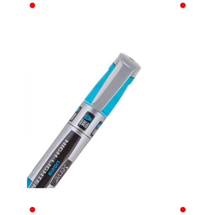 4lü Likit Fosforlu Kalem Seti - Mavi