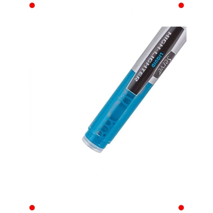 4lü Likit Fosforlu Kalem Seti - Mavi