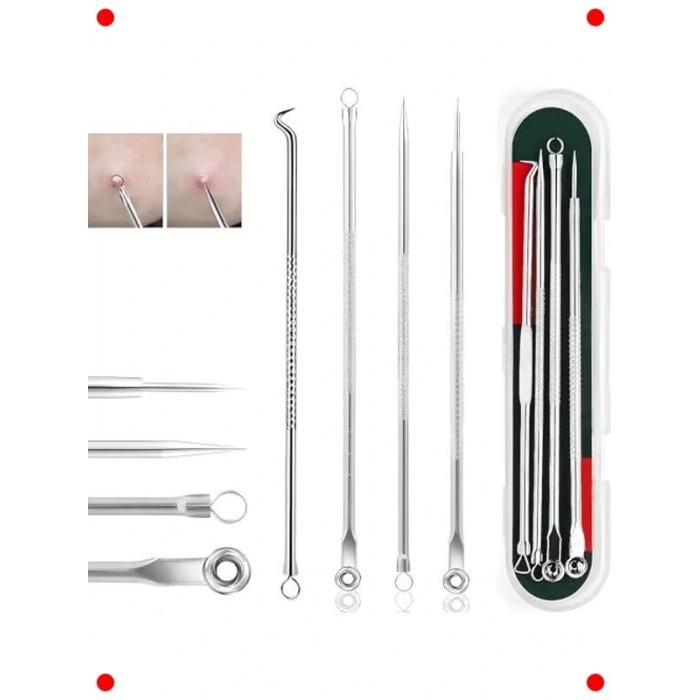 4lü Paslanmaz Çelik Akne Siyah Nokta Tezleyici Set