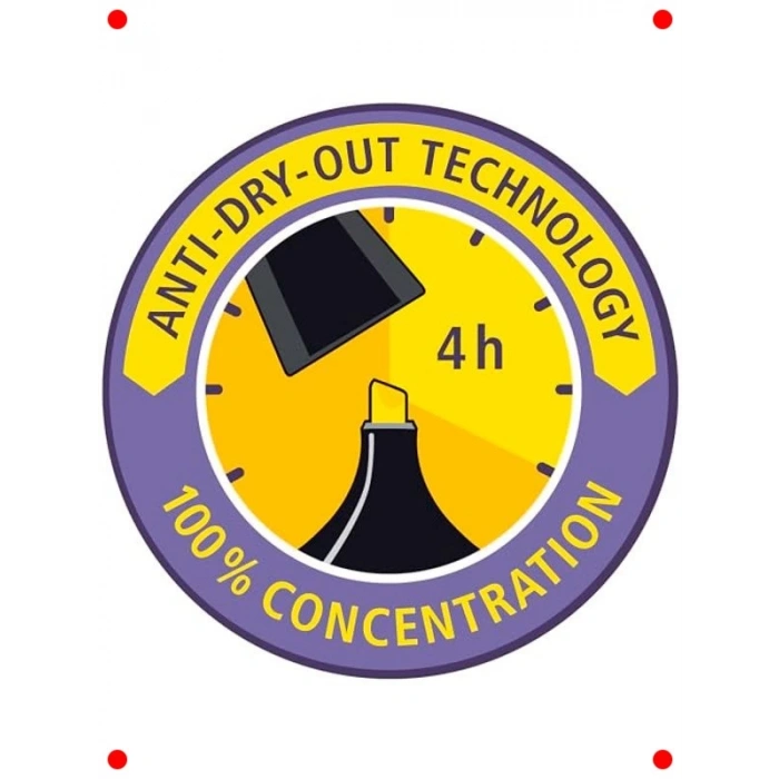 4lü Pembe Tonları Fosforlu Kalem Seti